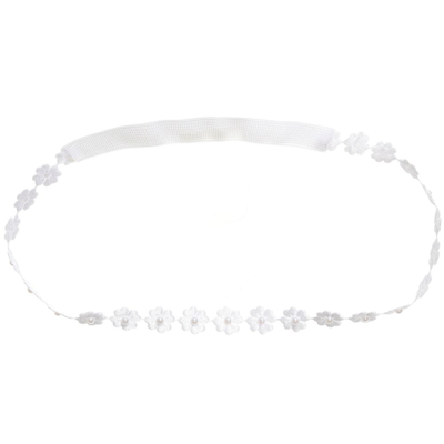 Shop Cute Cute Girls White Flower Pearl Headband
