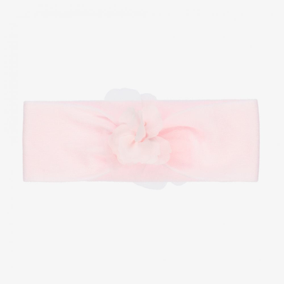 Shop La Perla Girls Pink Cotton Headband