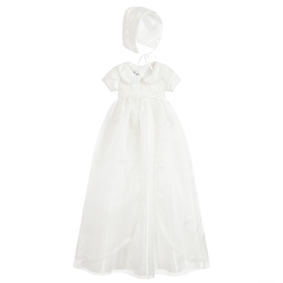 Shop Beau Kid Baby Girls Ivory Gown & Bonnet