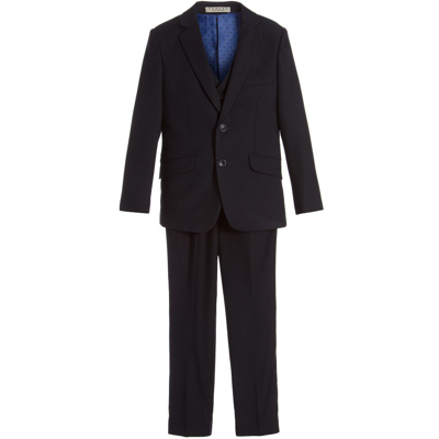 Shop Romano Boys Navy Blue Suit