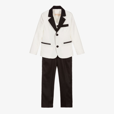 Shop Childrensalon Occasions Boys Ivory 4 Piece Tuxedo Suit