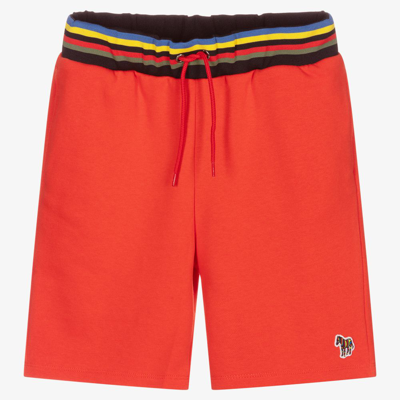 Shop Paul Smith Junior Teen Boys Red Jersey Shorts