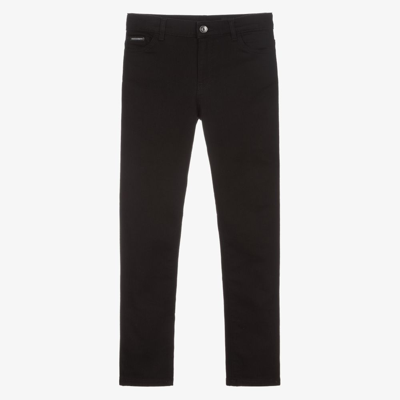 Shop Dolce & Gabbana Teen Boys Black Denim Jeans