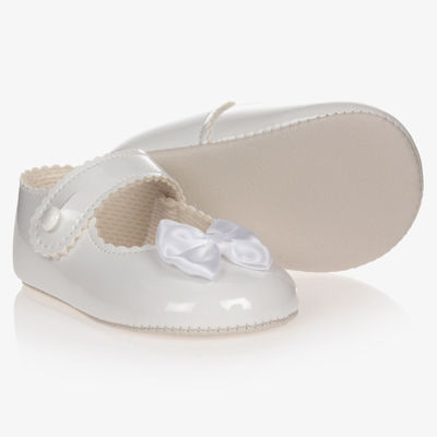 Shop Early Days Baypods Girls White Patent Pre-walker Shoes