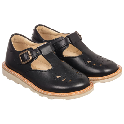 Shop Young Soles Girls Black Leather Shoes
