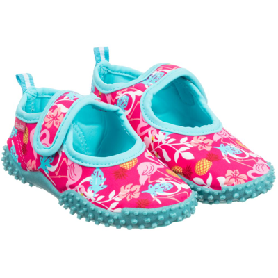 Shop Playshoes Girls Pink & Blue Aqua Shoes
