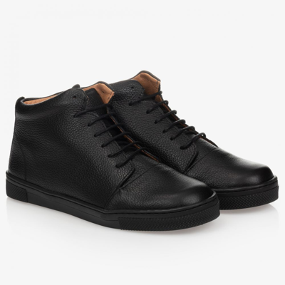 Shop Children's Classics Boys Black Leather Ankle Boots