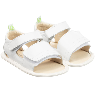 Shop Tip Toey Joey White Leather Baby Sandals