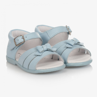 Shop Children's Classics Girls Blue Leather Sandals