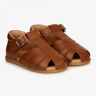 Shop Children's Classics Brown Leather Sandals