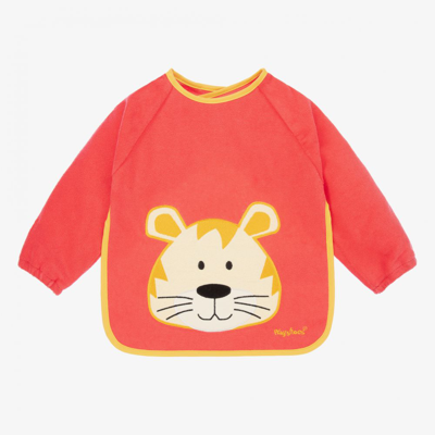 Shop Playshoes Baby Red Lion Sleeved Bib