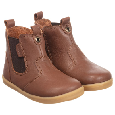 Shop Bobux Iwalk Brown Leather Ankle Boots