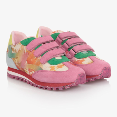 Shop The Marc Jacobs Marc Jacobs Girls Teen Tie-dye Canvas Trainers In Pink