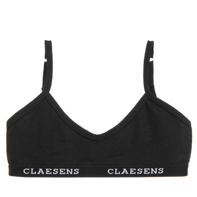 Shop Claesen's Girls Black Cotton Jersey Bra