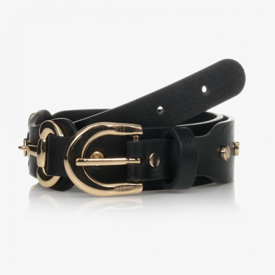 Shop Nik & Nik Girls Black Studded Belt