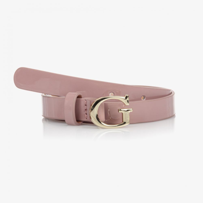 Shop Guess Girls Pink Logo Belt