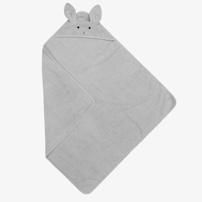 Shop Liewood Grey Hooded Towel (100cm)