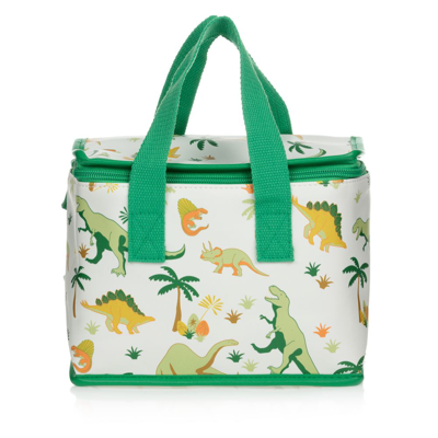 Shop Powell Craft Dinosaur Lunch Bag (22cm) In Green