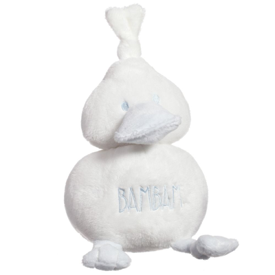 Shop Bam Bam Ivory Duck Rattle Toy (28cm)