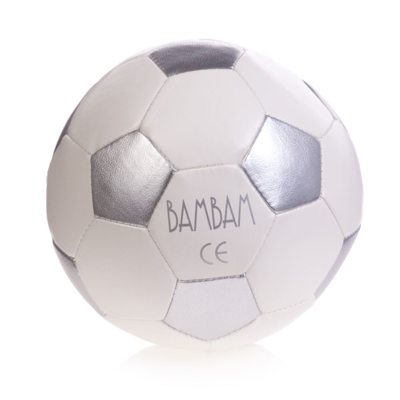 Shop Bam Bam White Mini Football (12cm)