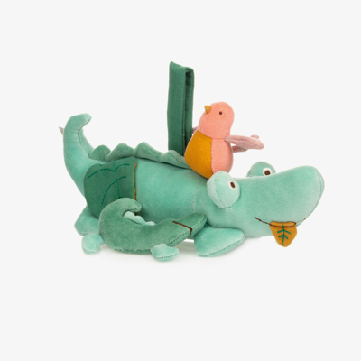 Shop Moulin Roty Crocodile Soft Toy (32cm) In Green