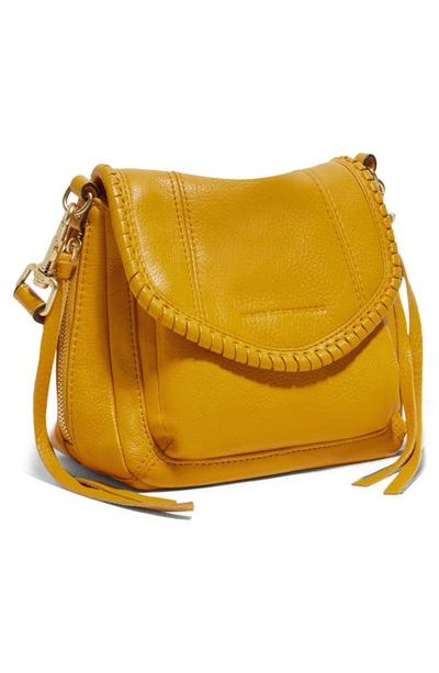 Shop Aimee Kestenberg Mini All For Love Convertible Leather Crossbody Bag In Golden Root