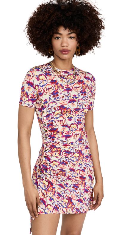 Shop Rabanne Snap Down Dress In Sunny Pansy