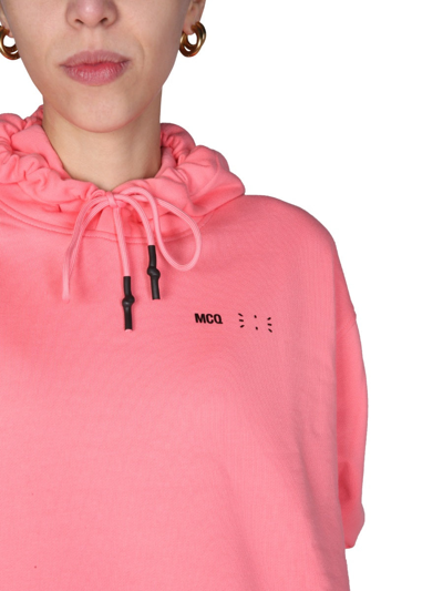 Shop Mcq By Alexander Mcqueen Hooded Dress In Pink