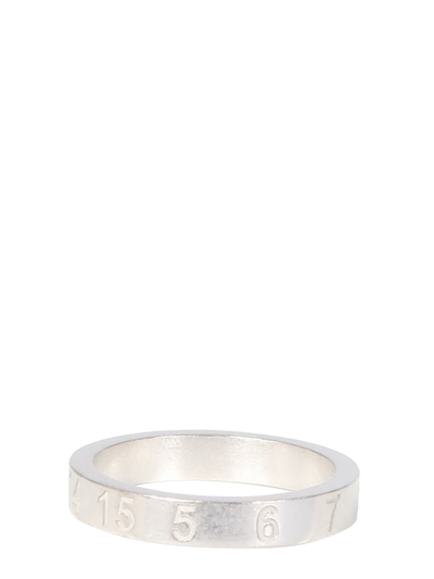Shop Maison Margiela Thin Ring In Silver