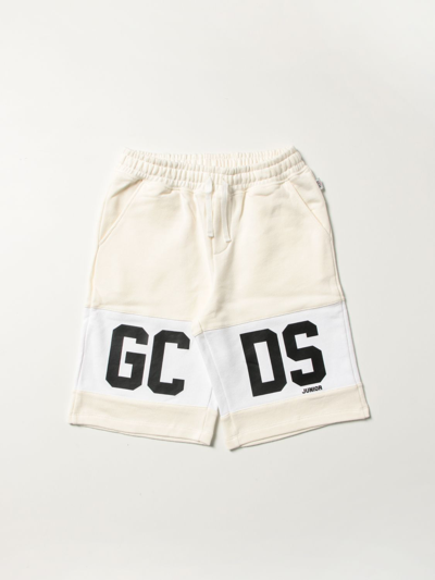 Shop Gcds Shorts  Kids In Yellow Cream