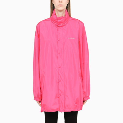 Shop Balenciaga | Fuchsia Oversized Field Jacket In Pink