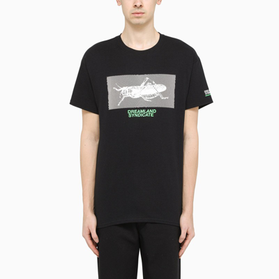 Shop Dreamland Syndicate Black Insect-print Crewneck T-shirt