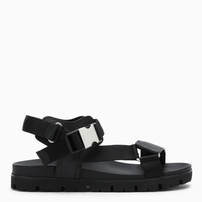 Shop Prada Black Cloudbust Thunder Low Sandals