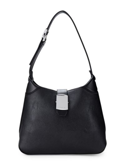 Shop Calvin Klein Women's Frankie Hobo Bag In Black