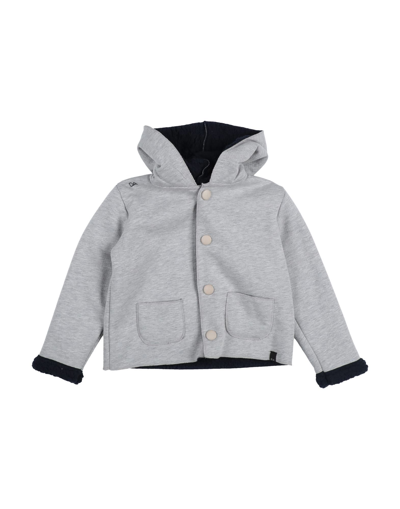 Shop Daniele Alessandrini Toddler Boy Coat Light Grey Size 5 Cotton