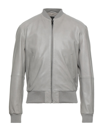 Shop Olivieri Jackets In Light Grey