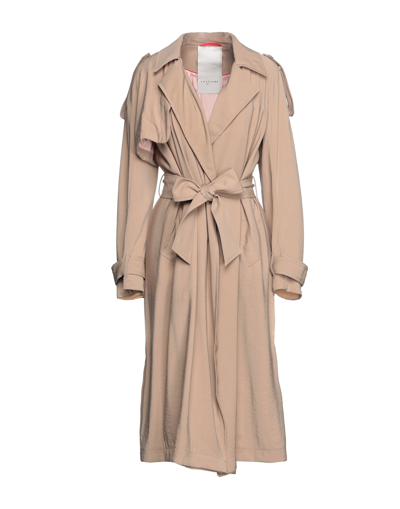 Shop Lost In Me Lost [in] Me Overcoats In Camel