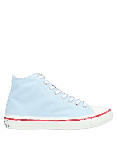 Shop Marni Woman Sneakers Sky Blue Size 7 Textile Fibers