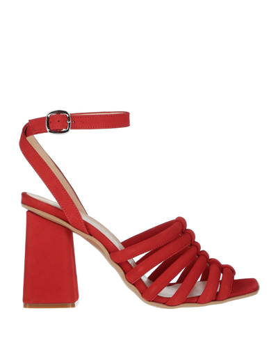 Shop Fiorifrancesi Woman Sandals Red Size 5 Soft Leather