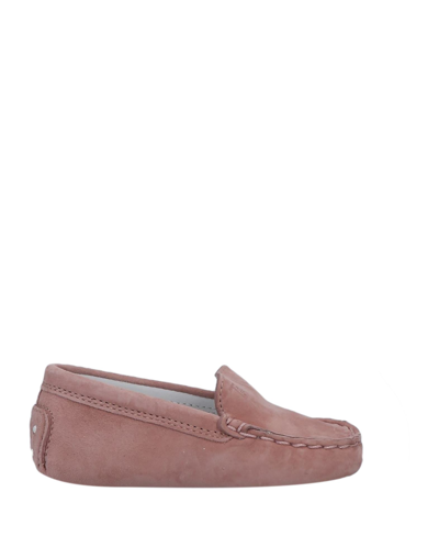 Shop Tod's Newborn Shoes In Pastel Pink
