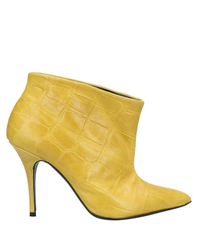 Shop Aniye By Woman Ankle Boots Yellow Size 11 Textile Fibers