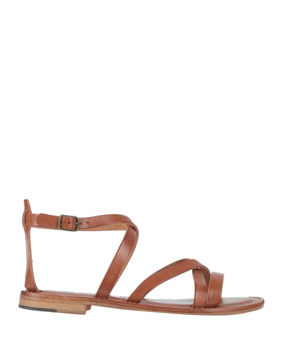 L'angolo Del Cuoio Sandals In Brown | ModeSens