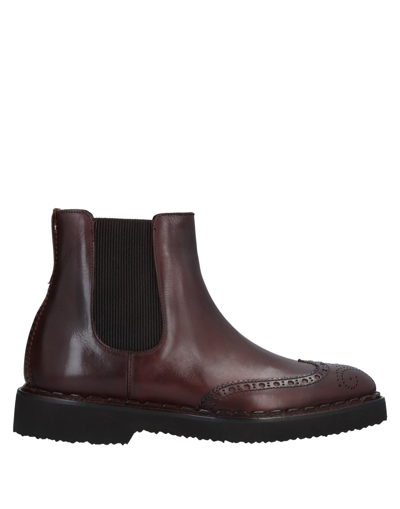 Shop Stefano Branchini Ankle Boots In Maroon