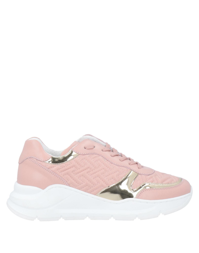 Shop A.testoni A. Testoni Woman Sneakers Pink Size 7 Soft Leather