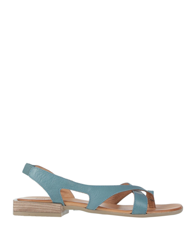 Shop Bueno Toe Strap Sandals In Pastel Blue
