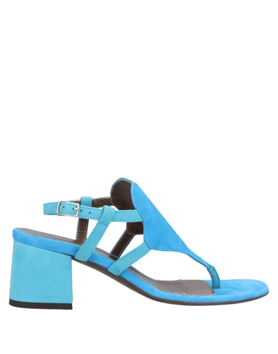 Fiorifrancesi Toe Strap Sandals In Blue | ModeSens
