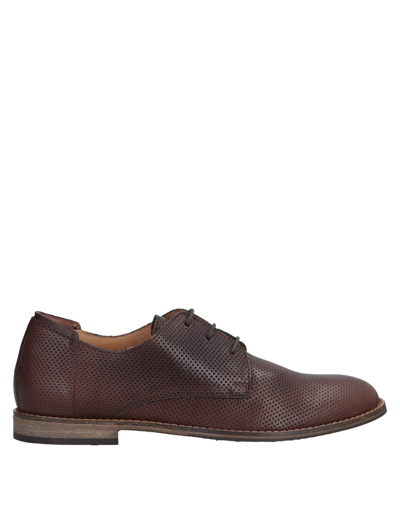 Shop Boemos Lace-up Shoes In Dark Brown