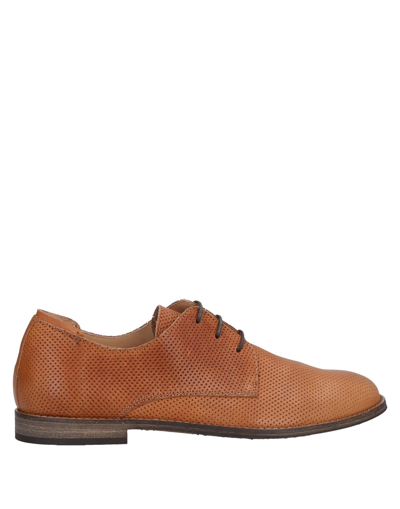 Shop Boemos Lace-up Shoes In Tan