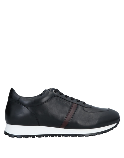 Shop A.testoni A. Testoni Man Sneakers Black Size 11 Calfskin