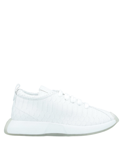 Shop Giuseppe Zanotti Woman Sneakers White Size 5 Soft Leather